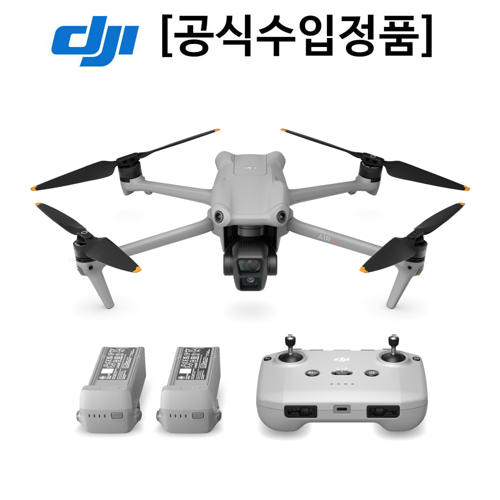 DJI 에어3 플라이모어 콤보 Air3 드론(기본 조정기 RC-N2포함)