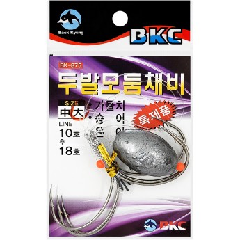 백경 두발모듬채비(대)숭어훌치기바늘 BK-875