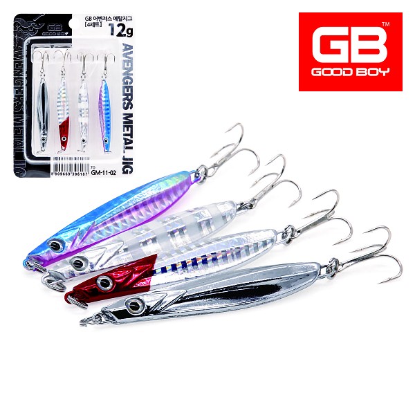 GB 어벤져스 메탈지그 7g~30g 4개세트