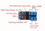 아두이노 라즈베리파이 MOSFET 모스펫 DC 5-36V 15A PWM 제어 모듈 스위치 릴레이