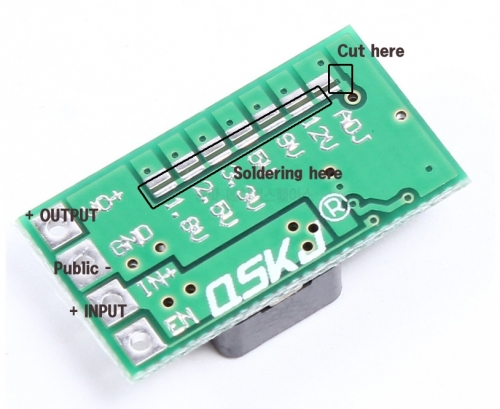미니 스텝다운 DC 컨버터 12-24V to 5V 최대 3A