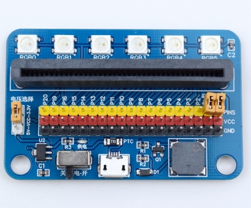 마이크로비트 GPIO RGB 부저 제어 보드