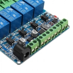 MODBUS-RTU 4채널 릴레이 모듈 12V 485통신 input