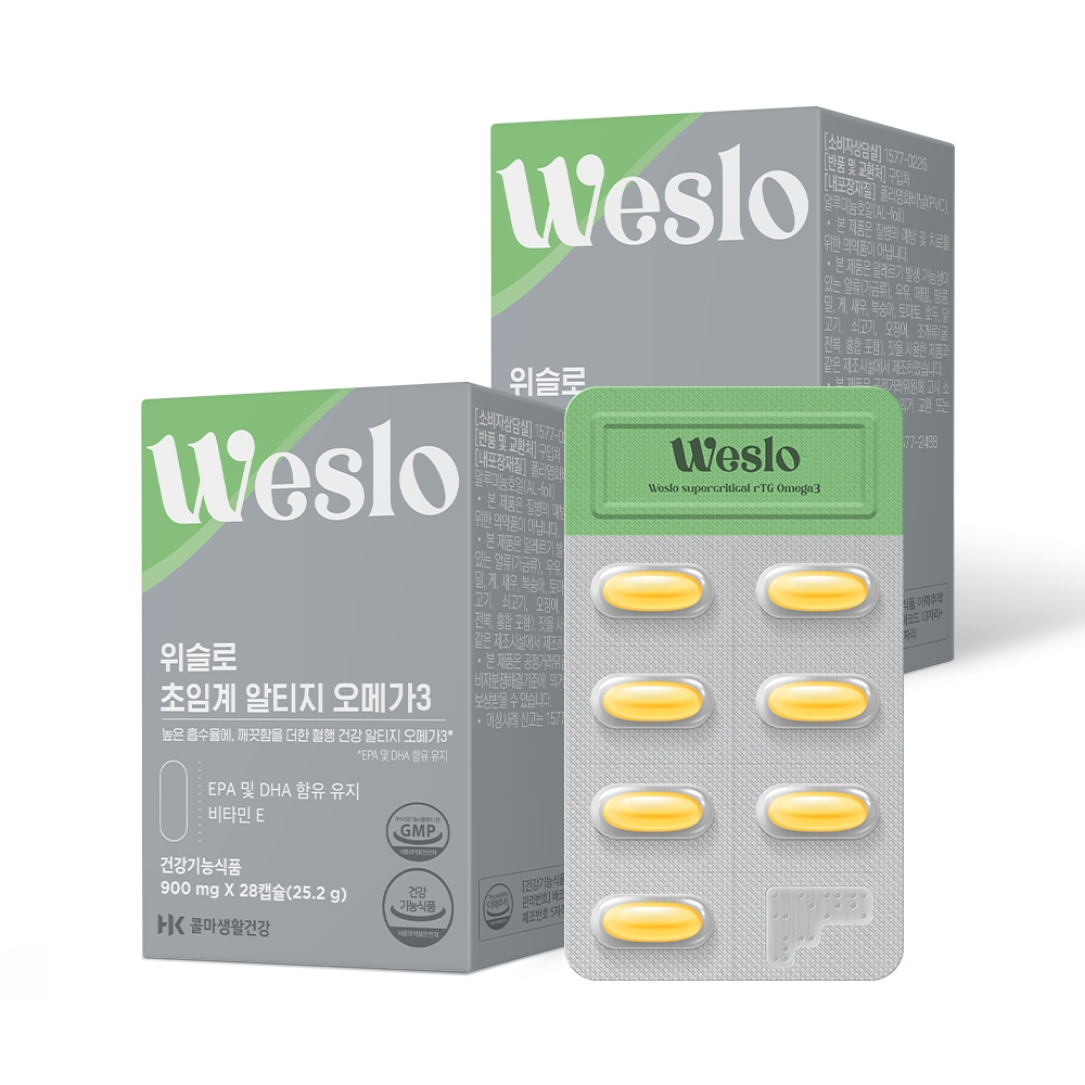 위슬로 초임계 rTG 오메가3 2박스 2개월분