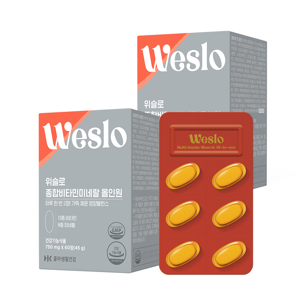 위슬로 종합비타민미네랄 올인원 2박스 2개월분