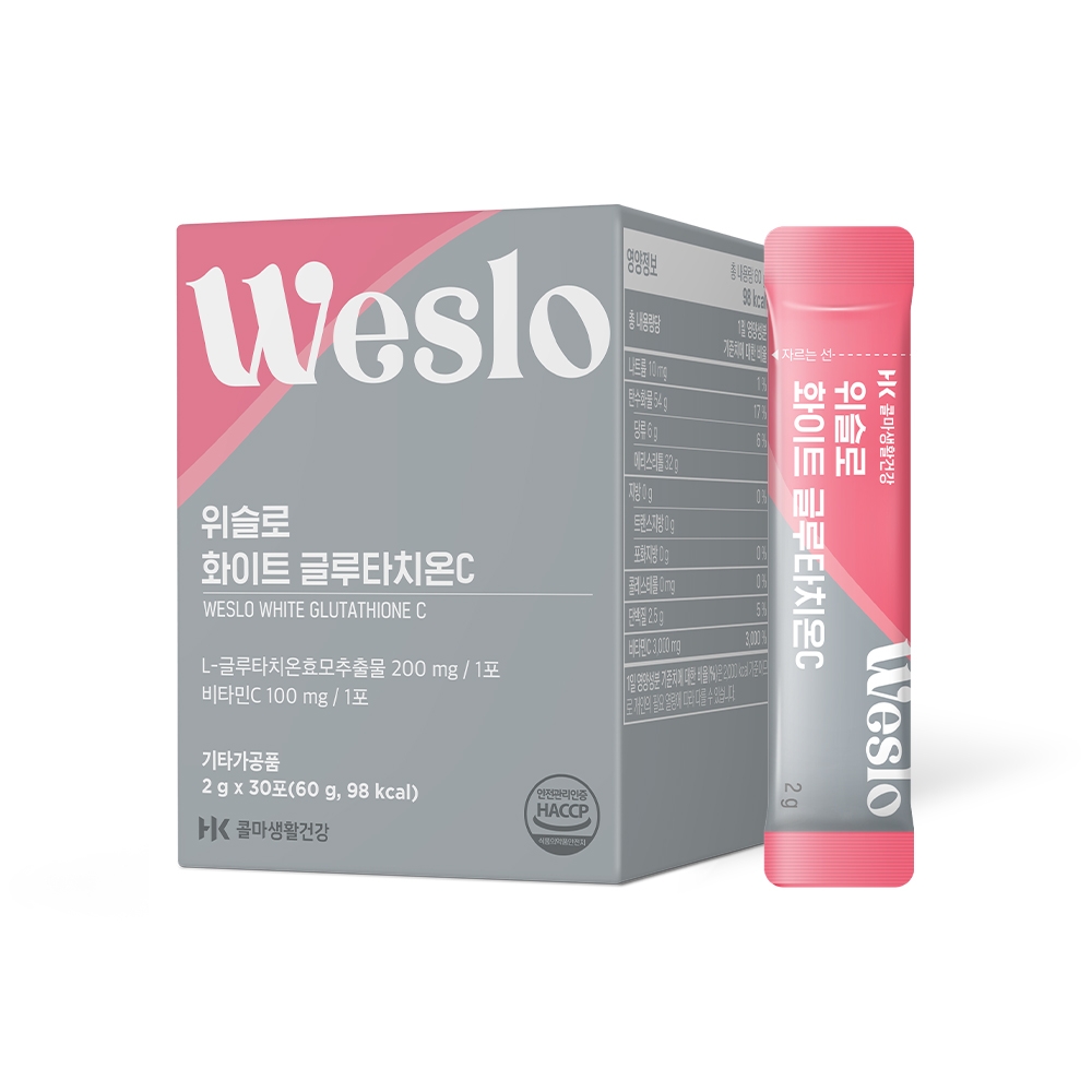 위슬로 화이트 글루타치온 C 1박스 30포