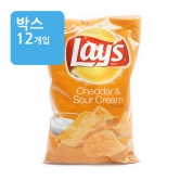 (박스)레이즈 체다 앤 사워크림 감자칩 184.2g(대) (화물/방문 O 택배X)