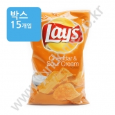 (박스)레이즈 체다 앤 사워크림 감자칩 184.2g(대) (화물/방문 O 택배X)