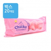 행사)(박스)병아리모양 머쉬멜로 40g(핑크)  25/03/09