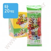 (타)키즈웰 젤리스트로우 4가지맛 77g(곽)