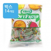 (박스)비달 소프트푸르츠맛 젤리 80g