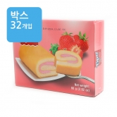 (박스)티포 미니롤케익 딸기맛 80g