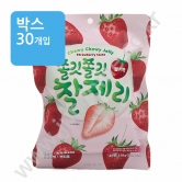 (박스)한진 쫄깃쫄깃 찰제리 딸기맛 150g