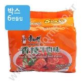 (박스)캉스푸 향라우육향라면 5번들 520g(104gx5봉)(주황)