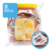 (통)까먹는 망고쥬시젤리 660g(11g x 60개)(개별바코드 O)