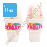 (타) KB 팡파르아이스콘모양 마시멜로 20g [11개입 컵형]