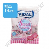 (박스) 비달 스위트 케이크모양 젤리 66g