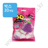 (박스) 유신우통상) [포도모양] 3D 멜로우 80g
