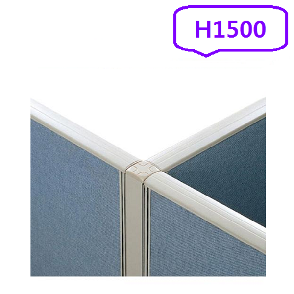 ⓢ[별도배송]45T PVC 파티션 일반형  코너기둥(H1500)