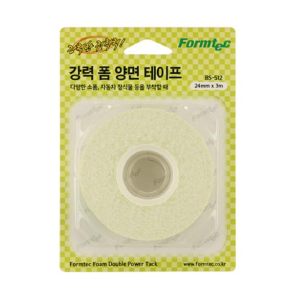 ⓨ강력 폼 양면 테이프 24mm*3M/BS-512/폼텍)