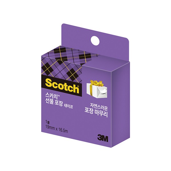 ⓢ3M 스카치™ 선물 포장 테이프 리필 15R 19mmx16.5m/3M)