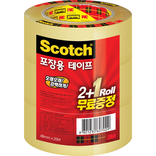 ⓢ스카치포장용테이프(3625/투명/48mm*25m 2+1/3M)