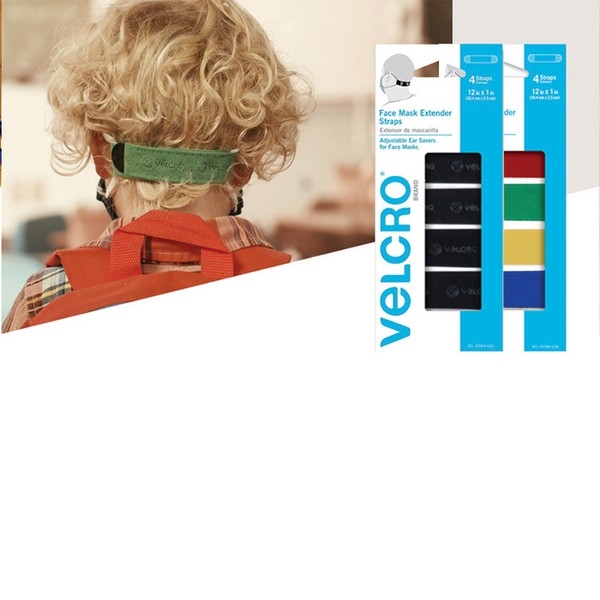 ⓢ벨크로 마스크 익스텐더 스트랩(칼라/VEL-30086/30.4*2.5cm/Velcro)