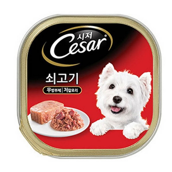 ⓢ시저 강아지 간식사료(쇠고기/100g)