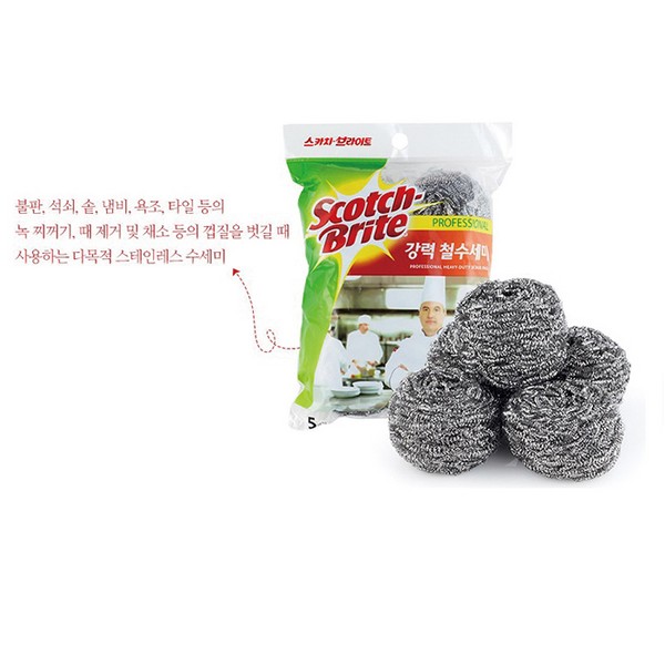 ⓔⓢ철 수세미(5입/45g/MSBL45G*5/3M)