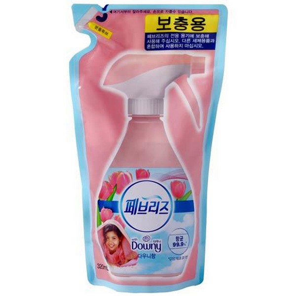 ⓢ페브리즈 섬유탈취제(다우니향/320ml/리필형/P&G)