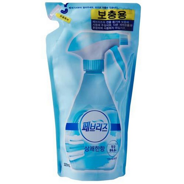 ⓢ페브리즈 섬유탈취제(상쾌한향/320ml/리필형/P&G)