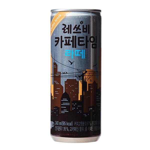 ⓢ레쓰비 카페타임라떼(240ml*30캔/롯데칠성)