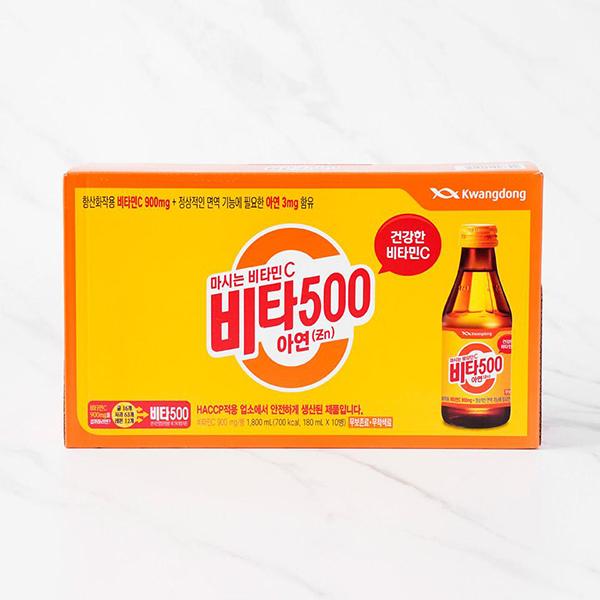 ⓢ비타500아연(180㎖*10병/Box/광동제약)