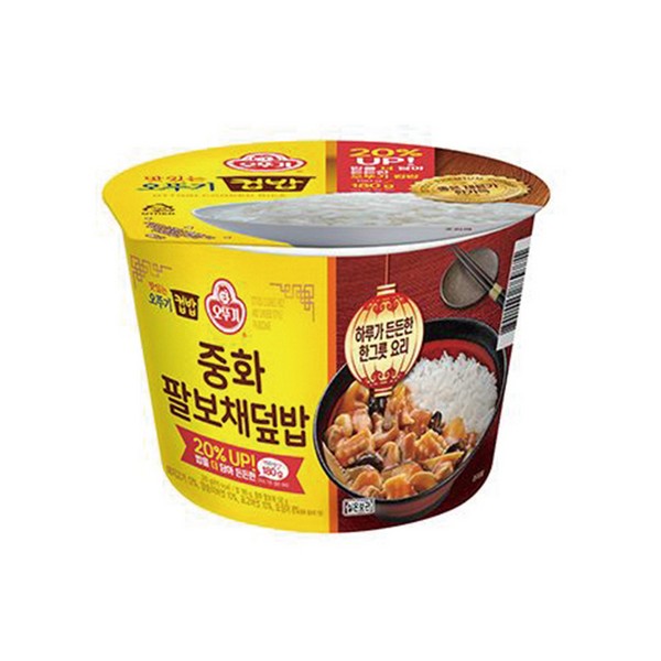 ⓢ[별도배송]중화팔보채덮밥(310g/12개/BOX/오뚜기)