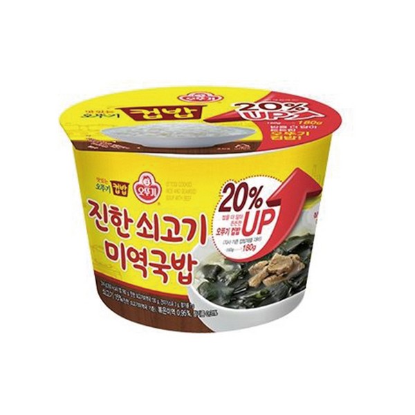 ⓢ[별도배송]진한쇠고기미역국밥(314g/12개/BOX/오뚜기)