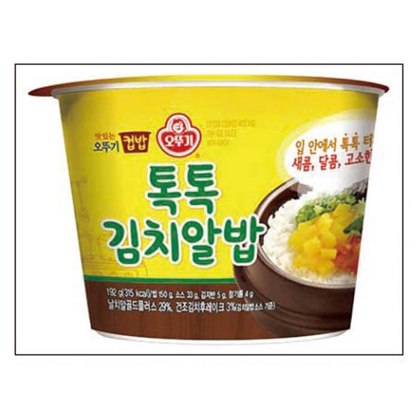 ⓢ[별도배송]톡톡김치알밥(222g/12개/BOX/오뚜기)