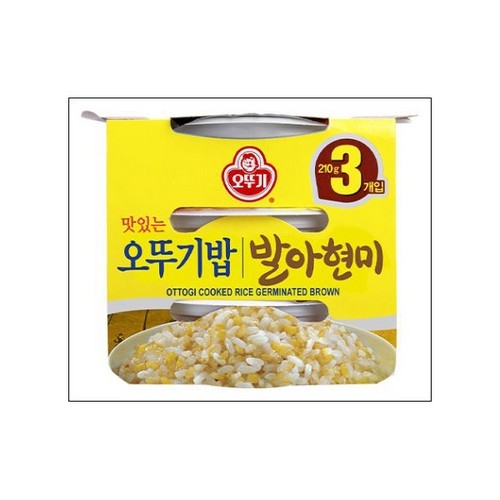 ⓢ맛있는 오뚜기밥 발아현미밥(210g/3EA/오뚜기)