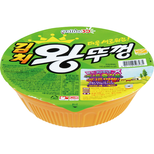 ⓢ김치 왕뚜껑(110g*18개/Box/팔도)