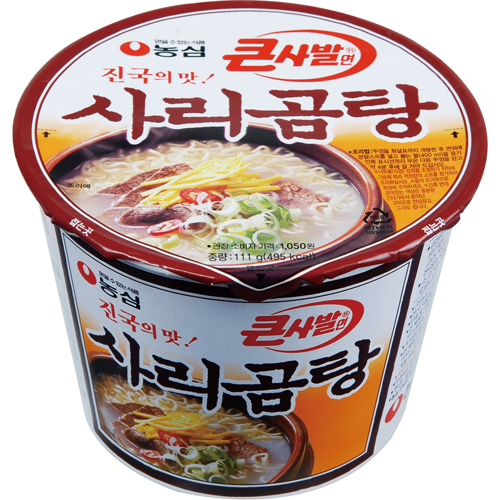 ⓢ사리곰탕면 큰컵(111g*16개/BOX/농심)