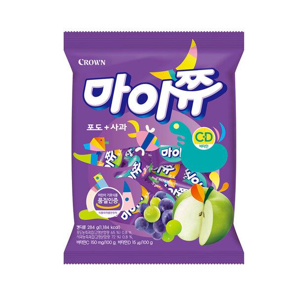 ⓢ마이쮸 포도+사과(284g/크라운제과)