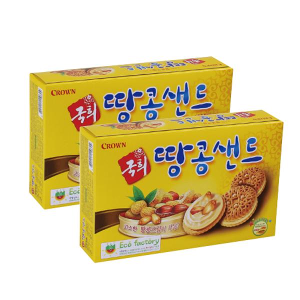 ⓢ국희 땅콩샌드(372g*2개/크라운)