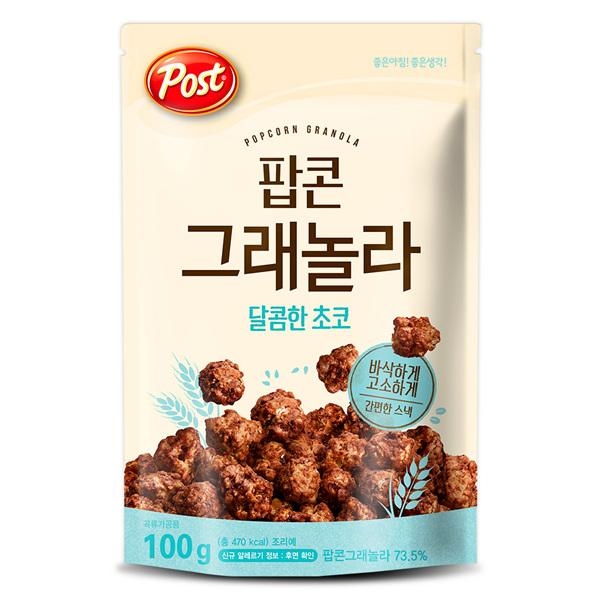 ⓣ포스트 팝콘그래놀라 달콤한초코(100g/동서식품)