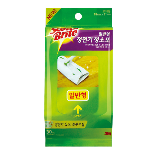 ⓔⓢ스카치 브라이트 정전기 청소포 리필 30매/표준형(3M)