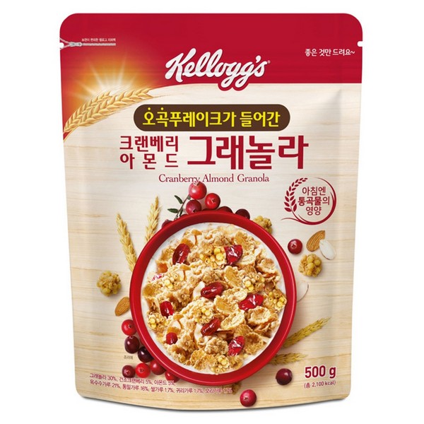 ⓢ크렌베리 아몬드 그레놀라(500g/켈로그)