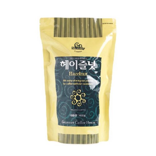 ⓔⓢ헤이즐넛 원두커피(1kg/홀빈/한국맥널티)