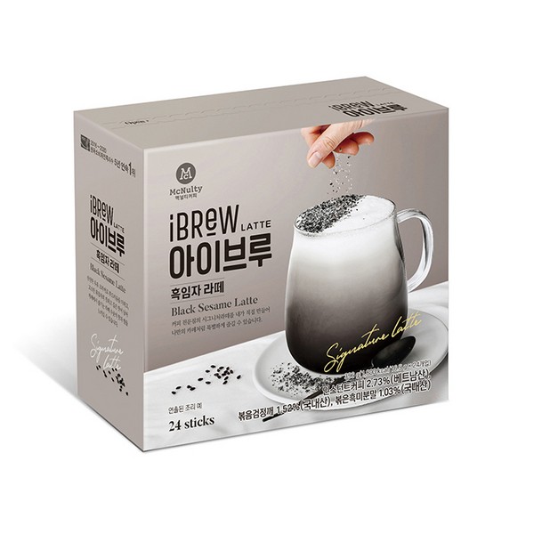 ⓔⓢiBrew(아이브루) 흑임자 라떼(17g*24T/한국맥널티)