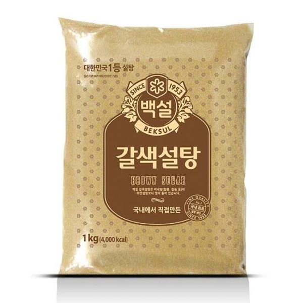 ⓣ[별도배송]갈색설탕 1kg(16개/박스/CJ)
