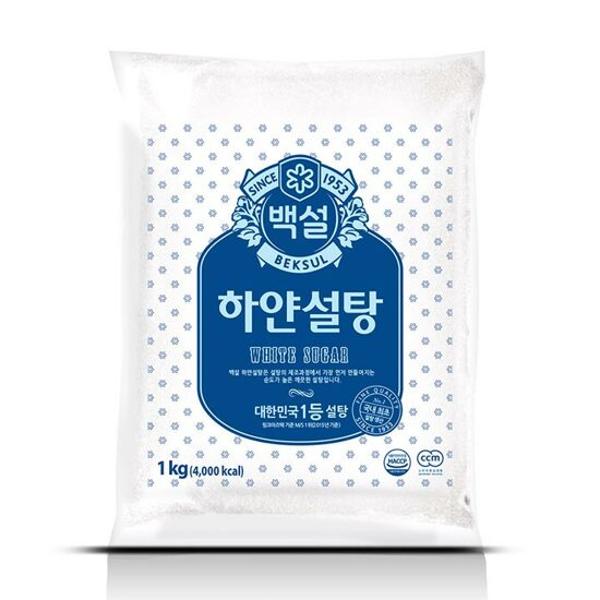 ⓣ[별도배송]하얀설탕 1kg(16개/박스/CJ)