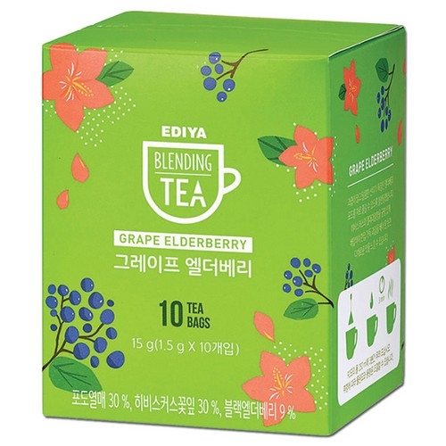 ⓢ이디야 블렌딩티(그레이프 엘더베리/1.5g*10T)