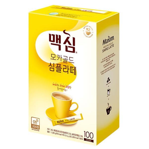 ⓢ맥심 모카골드 심플라떼(10.5g*100T/동서식품)